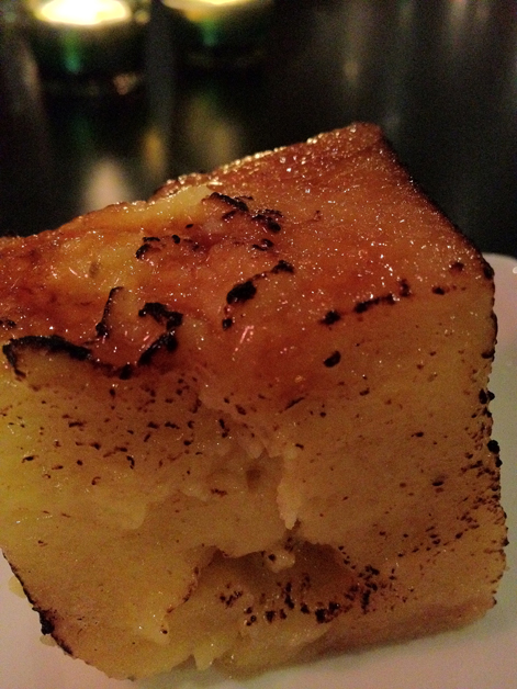 bread and butter pudding at carom