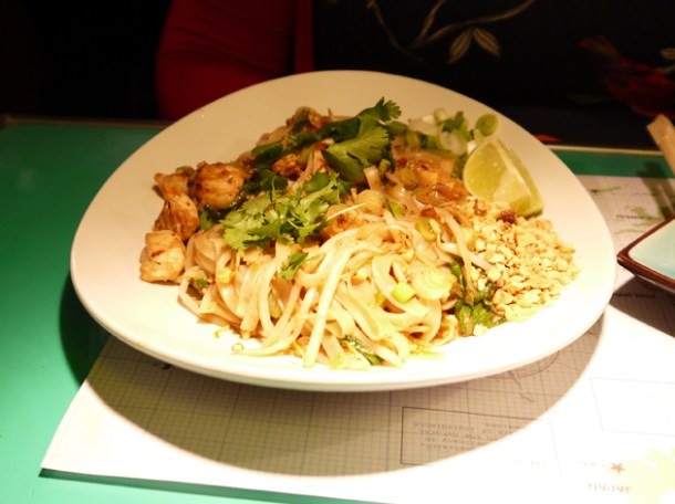chicken pad thai at East Street London chicken pad thai at east street london