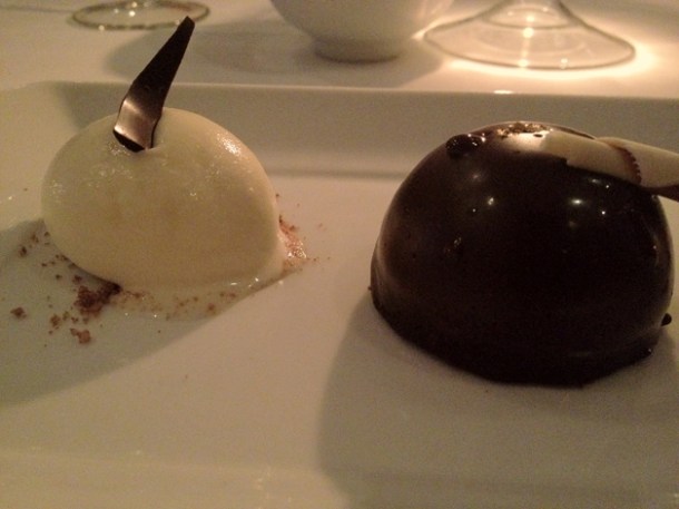 chocolate mousse and ice cream at pattersons