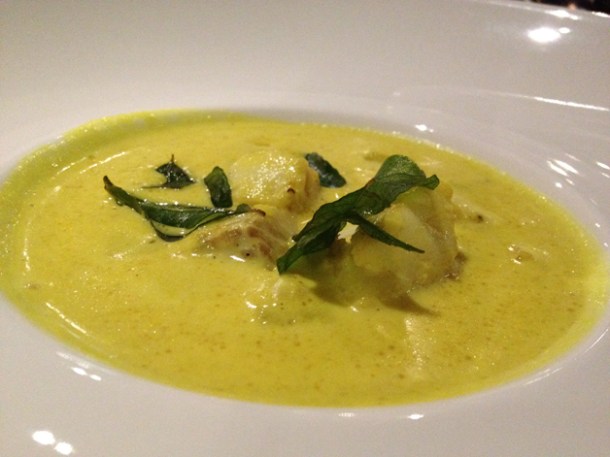 curried cullen skink at cinnamon soho