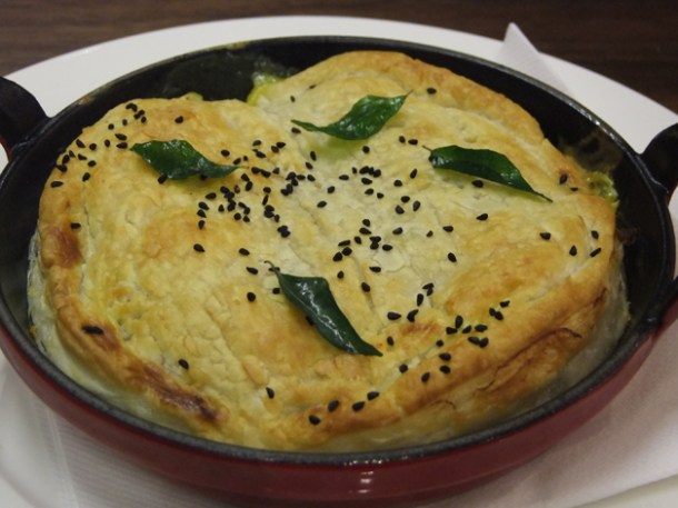 keralan seafood pie at cinnamon soho
