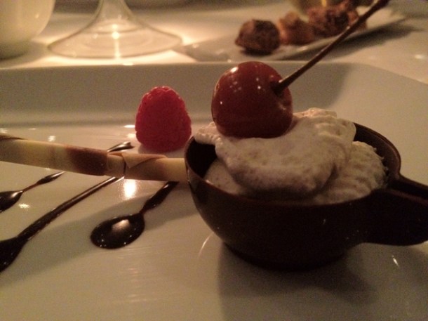 madeleines accompanying the chocolate mousse at pattersons