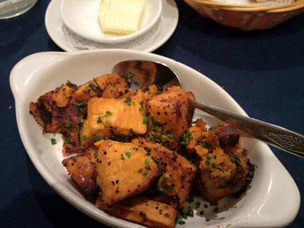 sautéed sweet potatoes at chez liline