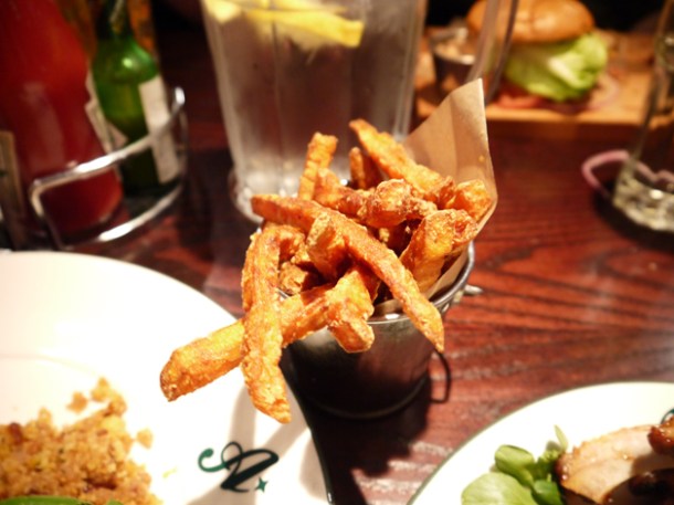 sweet potato fries at all star lanes bayswater