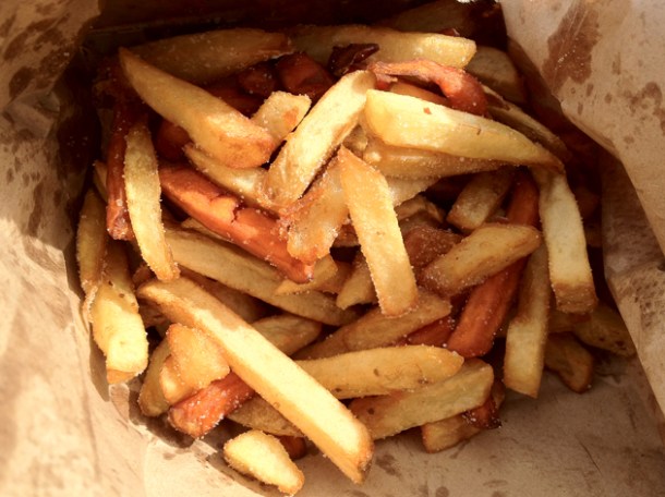 Bleecker mixed fries bleecker burger mixed fries