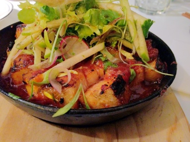 pork belly with apple salad at Tapasia pork belly with apple salad at tapasia