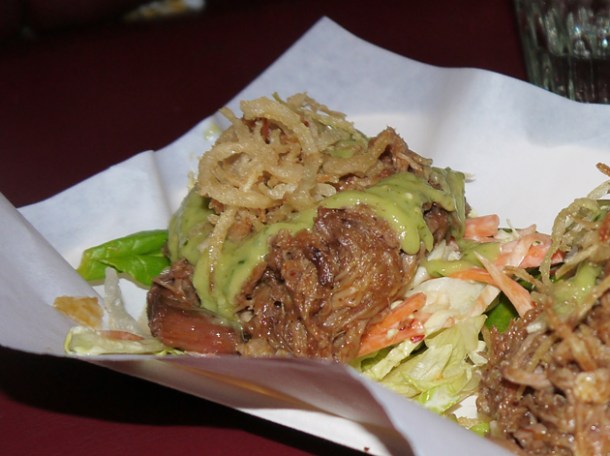 braised pork cheek taco at Death by Burrito braised pork cheek taco at death by burrito at catch