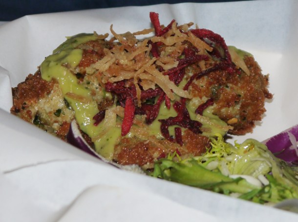 crab cake at Death by Burrito crab cake at death by burrito at catch