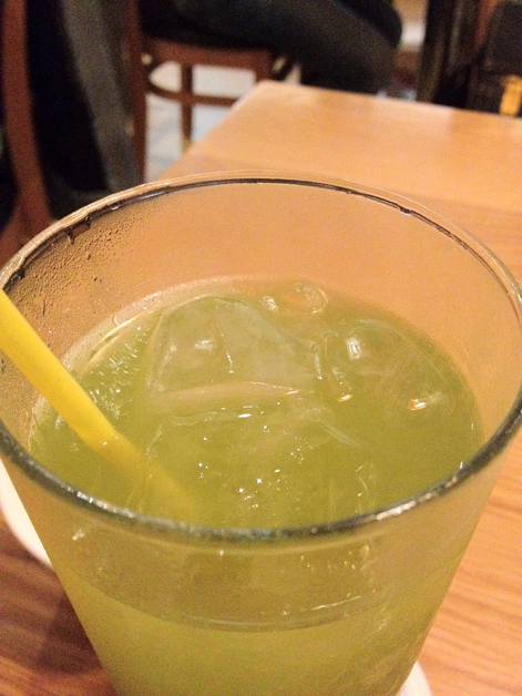 iced green tea at toku