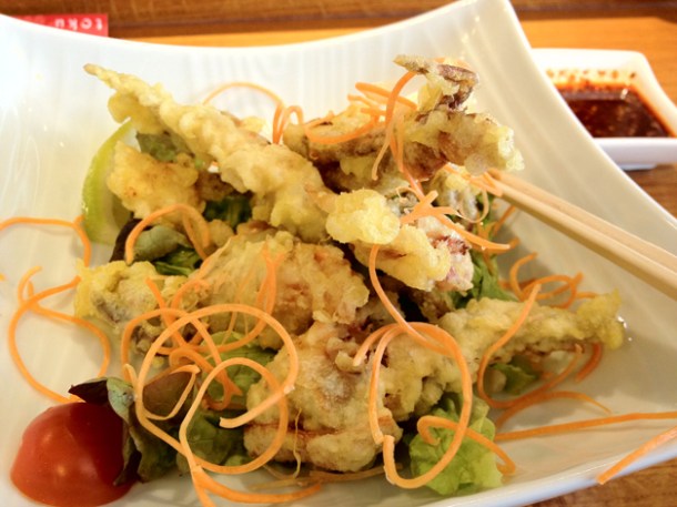 soft shell crab tempura at toku