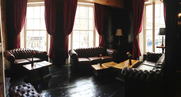first floor lounge at the old crown new oxford street