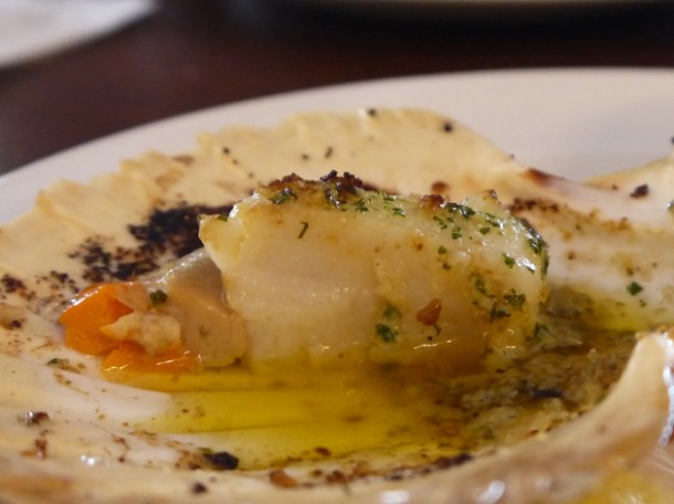 roasted scallop at hawksmoor air street