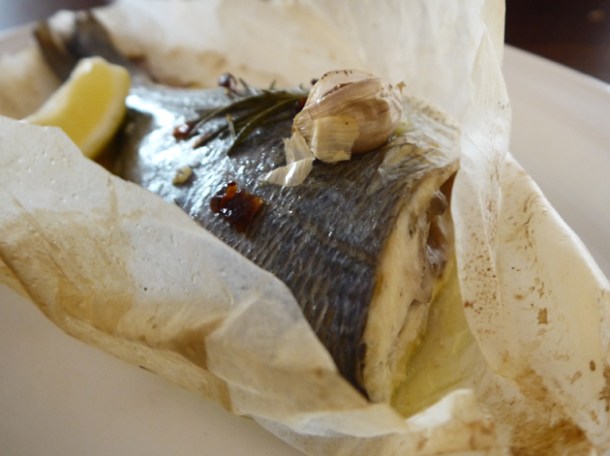 sea bream at hawksmoor air street