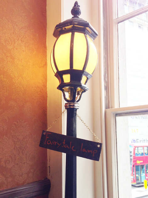 fairy tale lamp post at the old crown