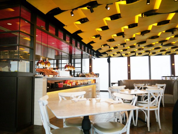 interior of Duck and Waffle duck and waffle decor