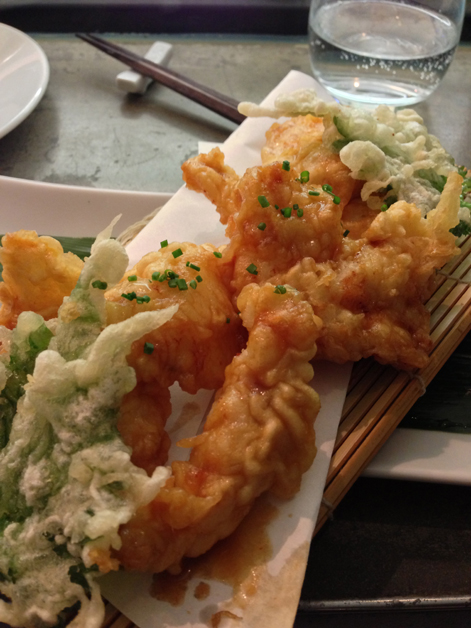 monkfish karaage/tempura at dinings