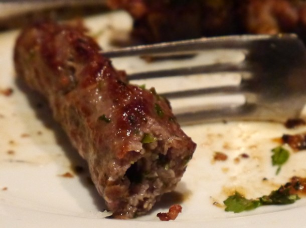 lamb sheekh kebab at malibu club