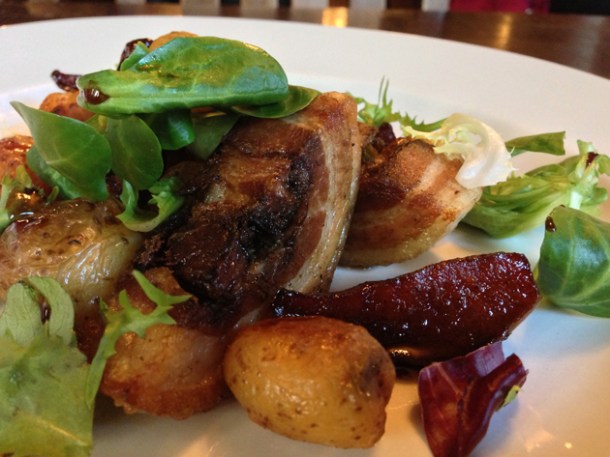 wild boar belly with roast potatoes from wild game co