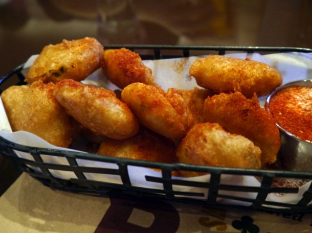 deep fried dill pickles at blt burger