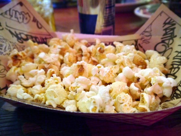 dill pickle popcorn at rattlecan