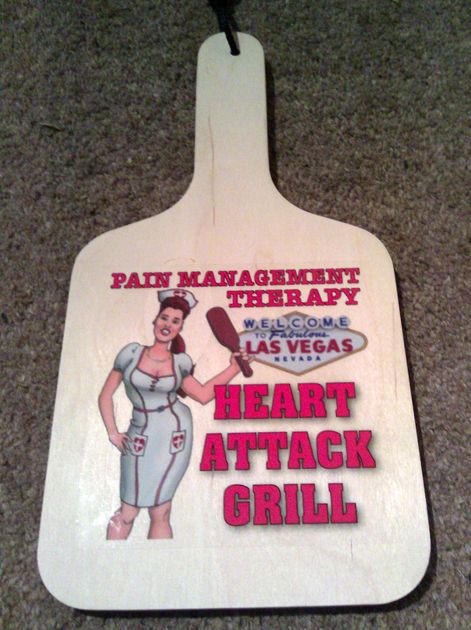 heart attack grill spank paddle