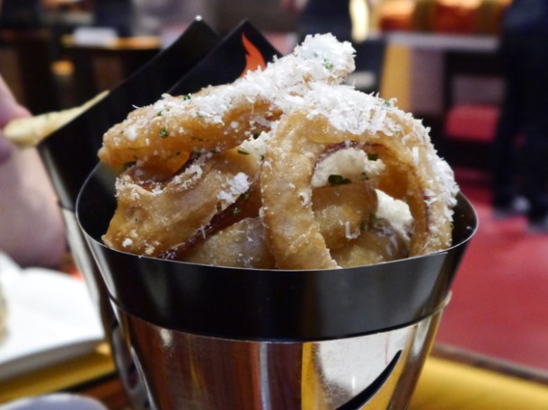 parmesan onion rings at gordon ramsay burgr