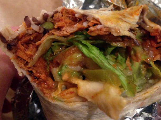cochinita pork burrito at el burrito