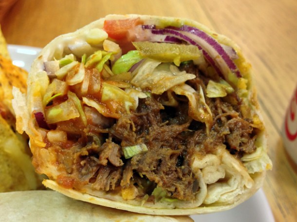 braised beef burrito from tacolisa