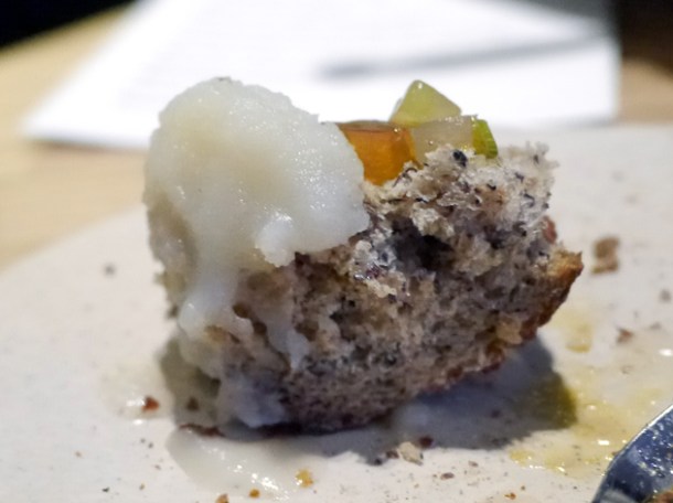 beef dripping, relish and sour dough bread at story