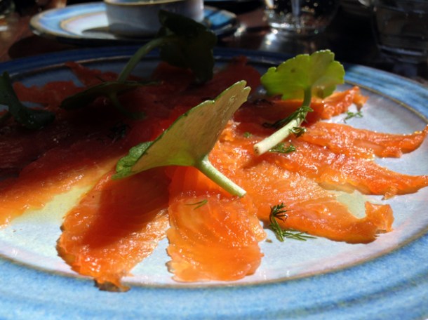 cured trout at newman street tavern