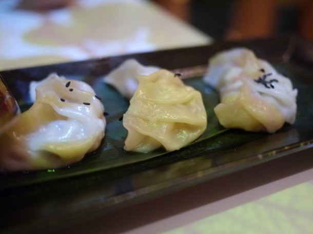 squid dumplings at inamo piccadilly