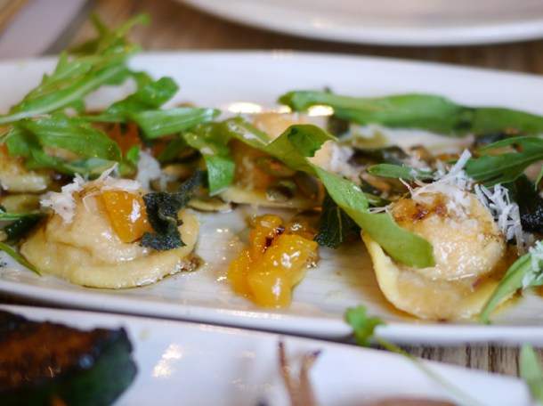 butternut squash ravioli at grain store king's cross