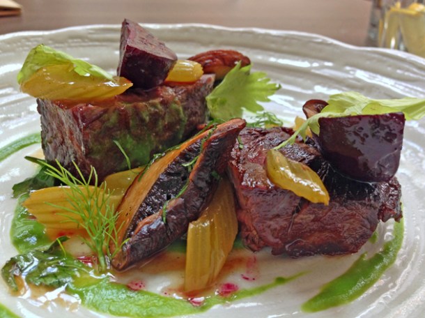 rare beef with celery at picture great portland street