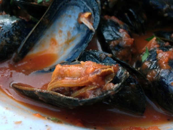a mussel at osteria tufo