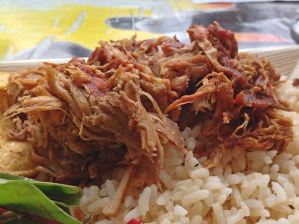 pulled pork at rub slow food diner