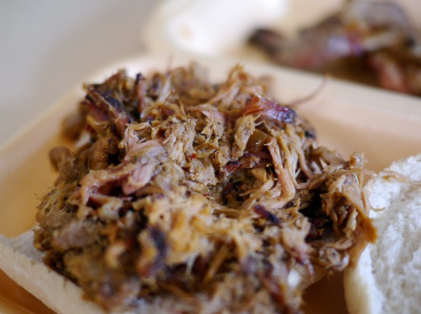 pulled pork bun from last summer swine