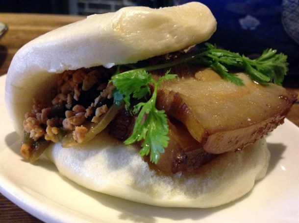 pork gua bao at leong's legend continues