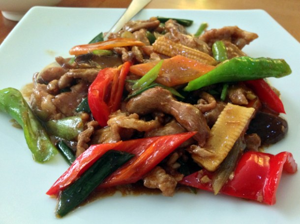 sauteed duck slices at oriental dragon