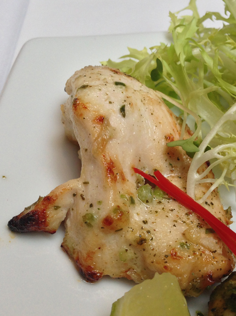 tandoor chicken starter at the red fort