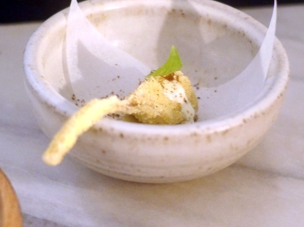 battered artichoke at the clove club