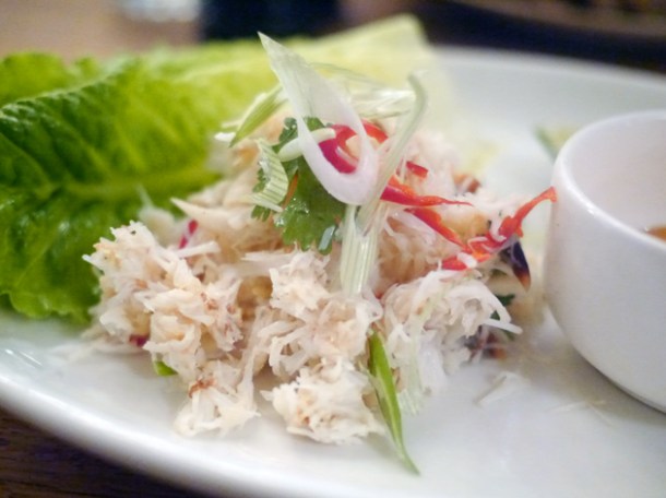 crab with devilled mayonnaise at foxlow