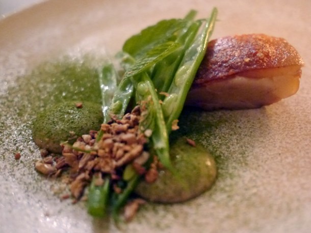 pork belly and anchovy emulsion at the clove club