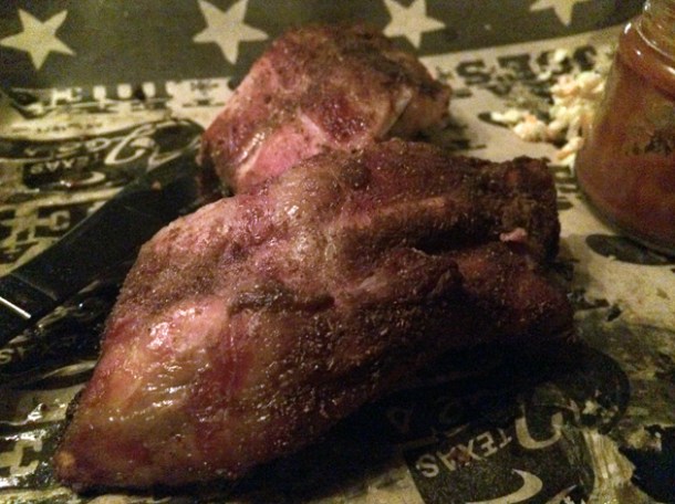 pork spare ribs at texas joe's