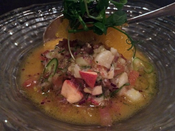lobster ceviche at peyote
