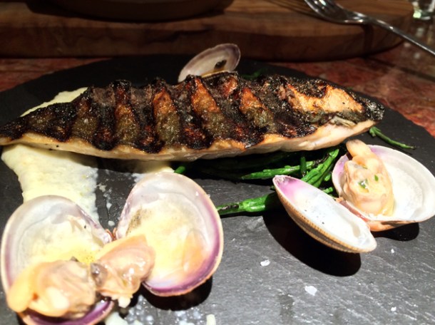 mackerel with clams at ember yard