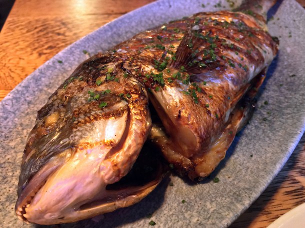 illustrative photo of the sea bream with basque vinaigrette at Ember Yard