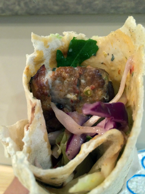 lamb shish kebab at e mono finsbury park