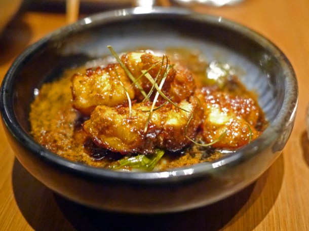 lemongrass monkfish with a fish caramel sauce at house of ho