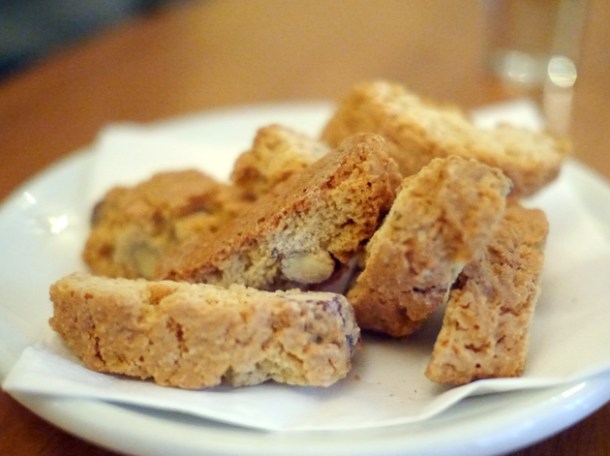 almond biscotti at sardo