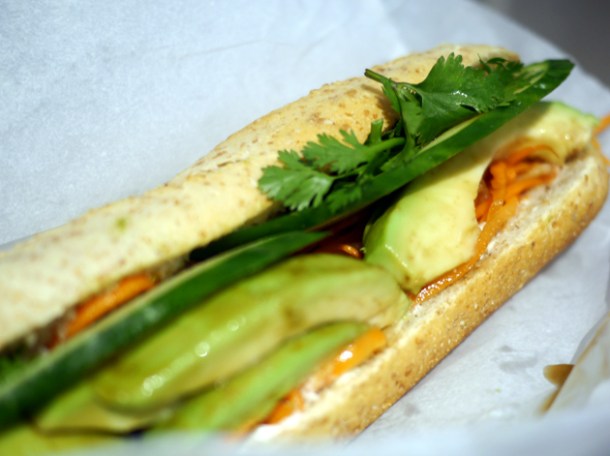 avocado vietnamese baguette from an woolwich